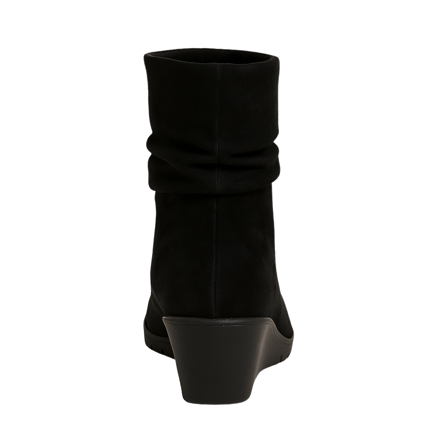 Bottine Compensée Noire à Talon 8cm