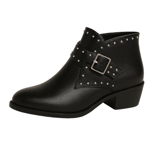Bottine Basse à Talon Noir
