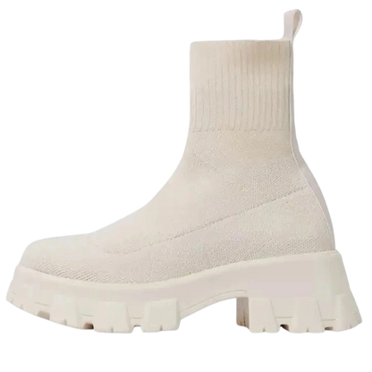 Bottine Élastique Estivale - Beige